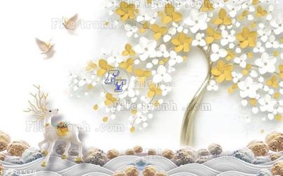 File tranh File in tranh tường 3D FT211570 (gốc) chủ đề trừu tượng