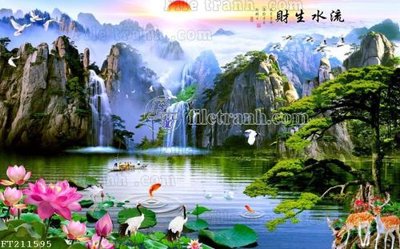 File gốc File in tranh tường 3D FT211595 (cho in 3D) độc đáo