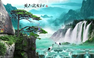 File in trần File in tranh tường 3D FT211597 (bản gốc) đại dương