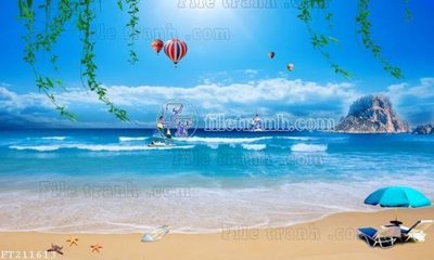 File ảnh File in tranh tường 3D FT211613 (gốc) in PP, decal