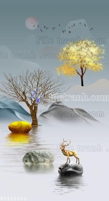 Hình ảnh gốc File in tranh tường 3D FT211652 (để in khổ lớn)