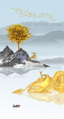 File gốc File in tranh tường 3D FT211666 (in 3D) cho trang trí