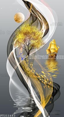 File gốc File in tranh tường 3D FT211683 (PNG) nền trong suốt