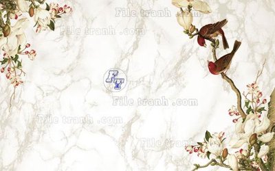 Download file gốc File in tranh tường hiện đại FT22155 (in lụa) hoa lá