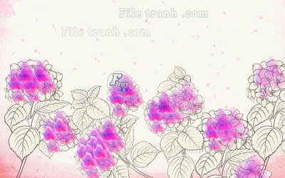 File gốc File in tranh tường hiện đại FT22253 (in lụa) tranh mã đáo