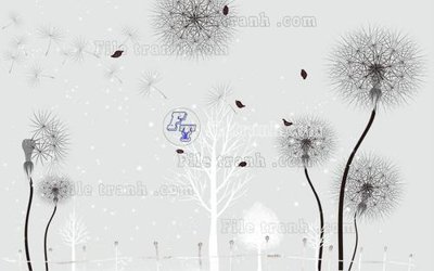 File tranh in trần 3D File in tranh tường hiện đại FT22376 (ảnh gốc)