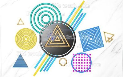 Download file gốc File in tranh tường hiện đại FT22391 (in lụa) hoa lá