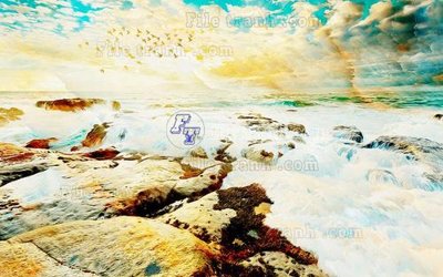 File gốc File in tranh tường hiện đại FT22417 (in ấn) không giới hạn