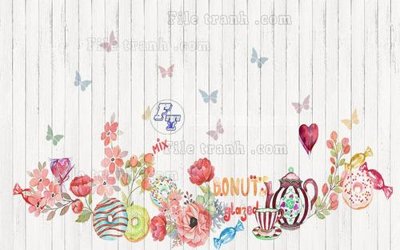 Ảnh gốc File in tranh tường hiện đại FT22449 (nét căng) in mica