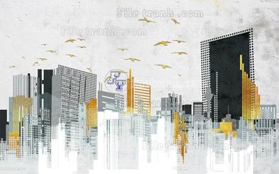 File tranh File in tranh tường hiện đại FT22744 (gốc) in trên kính