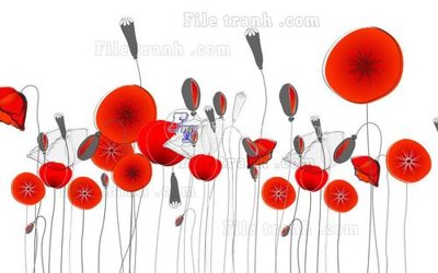 File in trần File in tranh tường hiện đại FT22758 (bản gốc) phong cảnh