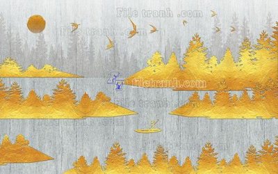 File gốc File in tranh tường hiện đại FT22780 (cho in ấn) độc quyền