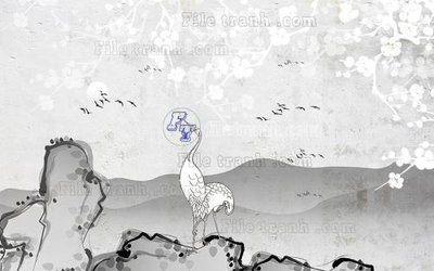 Hình ảnh file gốc in trần nhà File in tranh tường hiện đại FT22830