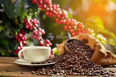 File tranh in mica File psd tường quán cà phê FT2284 (độ phân giải cao)