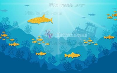 File gốc File in tranh tường hiện đại FT22857 (in mica) làm quà tặng