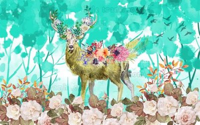 File tranh in tráng gương File in tranh tường hiện đại FT22874 (siêu nét)