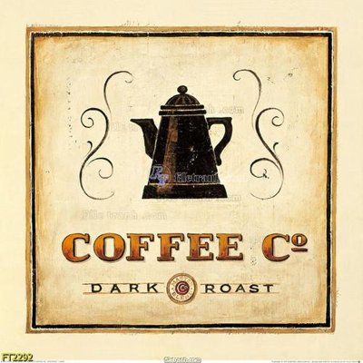 Tải file File psd tường quán cà phê FT2292 (gốc) in tranh tráng gương