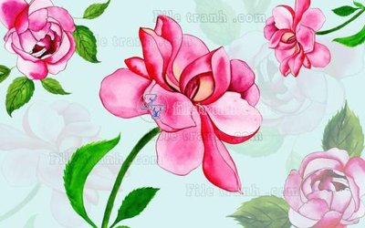 File tranh in trần 3D File in tranh tường hiện đại FT22928 (ảnh gốc)