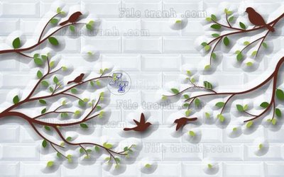 File tranh File in tranh tường hiện đại FT22933 (bản gốc) in lụa 3D