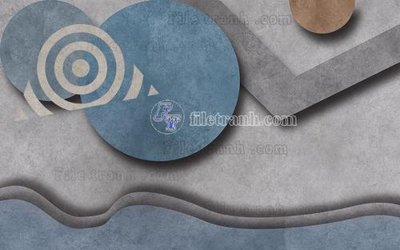 File gốc File in tranh tường hiện đại FT22970 (in tráng gương) sang trọng