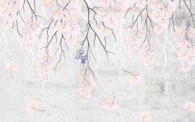 File gốc File in tranh tường hiện đại FT23069 (in lụa) họa tiết 3D