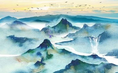 Download file gốc File in tranh tường hiện đại FT23104 (in mica) 3D