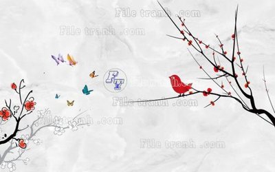 File gốc File in tranh tường hiện đại FT23155 (in tráng gương) nghệ thuật