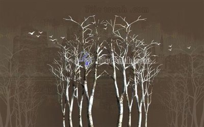 File tranh gốc in trần nhà File in tranh tường hiện đại FT23170 3D