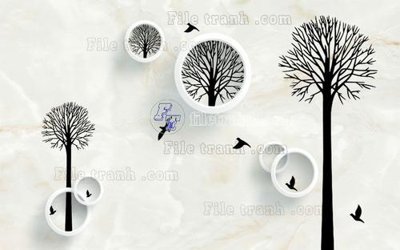 File tranh File in tranh tường hiện đại FT23181 (gốc) phong cách tối giản