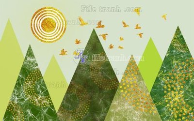 File gốc File in tranh tường hiện đại FT23196 (trang trí) phòng trẻ em