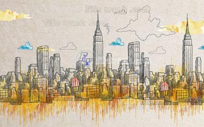 File in ấn File in tranh tường hiện đại FT23277 (bản gốc) chất lượng cao