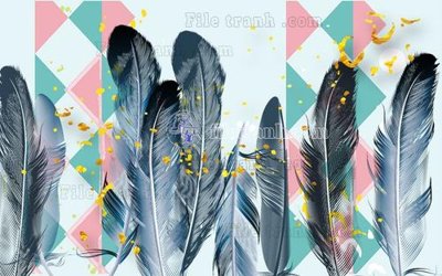 File PSD File in tranh tường hiện đại FT23318 (nguyên bản) cho thiết kế