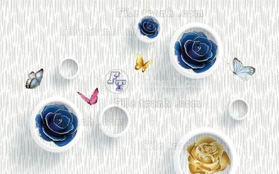 File in trần File in tranh tường hiện đại FT23430 (bản gốc) 5D