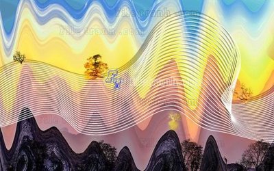 Download file gốc File in tranh tường hiện đại FT23523 (in lụa) hoa lá