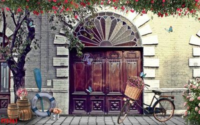 Tải file File psd tường quán cà phê FT2361 (ảnh gốc) in tranh kính