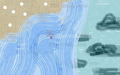 File in trần File in tranh tường hiện đại FT23645 (bản gốc) hoa văn