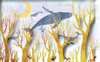 Chi tiết file gốc File in tranh tường hiện đại FT23661 (cho in tráng gương)