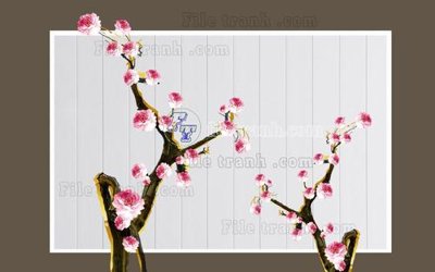 File in mica File in tranh tường hiện đại FT23773 (bản gốc) làm vách ngăn