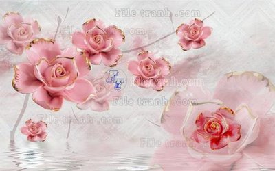 File gốc in ấn File in tranh tường hiện đại FT23824 chất lượng vượt trội