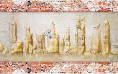 File in mica File in tranh tường hiện đại FT23844 (bản gốc) sắc sảo