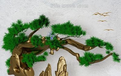 File gốc File in tranh tường hiện đại FT23860 (in ấn) màu sắc trung thực