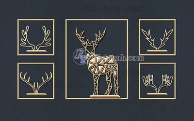 File tranh File in tranh tường hiện đại FT23882 (bản gốc) in lụa 3D