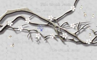 File tranh File in tranh tường hiện đại FT23940 (gốc) in trên kính