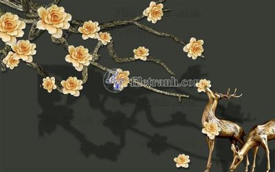 Cung cấp file tranh gốc File in tranh tường hiện đại FT24021 độc quyền