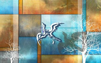 File ảnh File in tranh tường hiện đại FT24044 (gốc) in standee