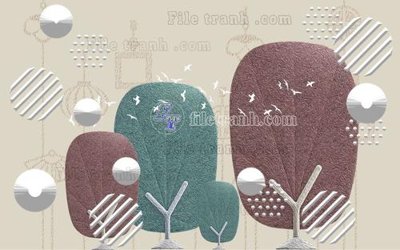 File ảnh File in tranh tường hiện đại FT24068 (gốc) in standee