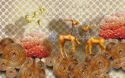 Tải file File in tranh tường hiện đại FT24072 (gốc) chủ đề phong thủy