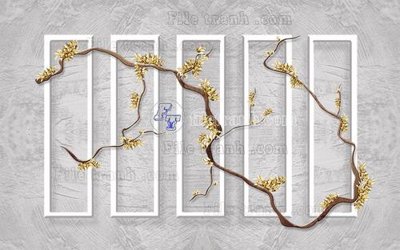 File in trần File in tranh tường hiện đại FT24112 (bản gốc) phong cảnh