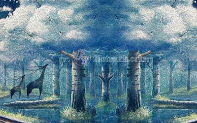 Ảnh gốc File in tranh tường hiện đại FT24131 (độ nét cao) in mica