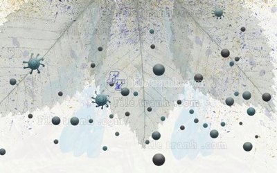 Tải file File in tranh tường hiện đại FT24158 (gốc) chủ đề hoa sen